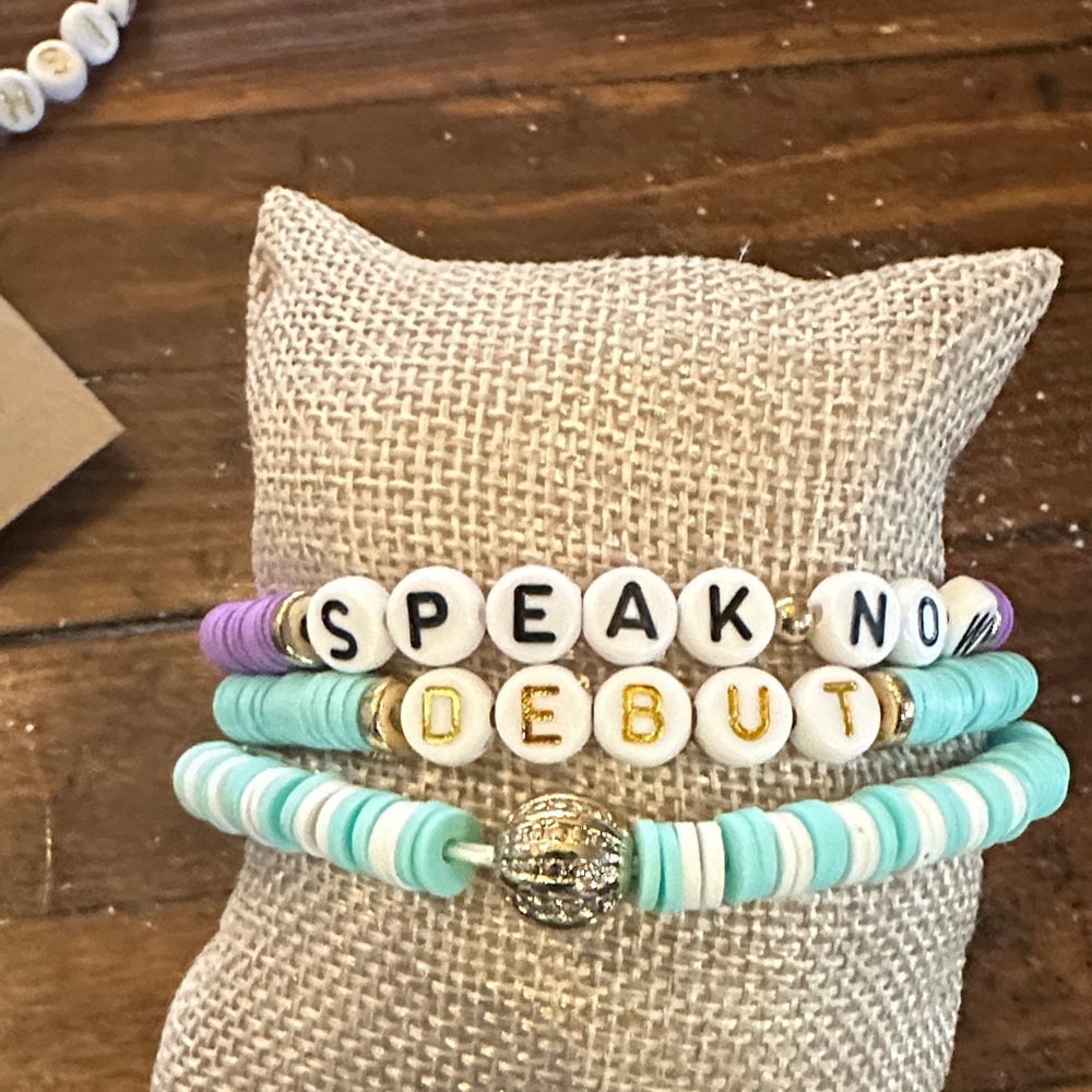 Chic Beaded Bracelet Set with Gold Accents